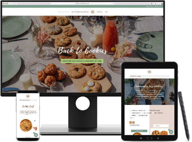 Koralyn Krea • Réalisations Sites WordPress • Boutique en ligne Back to Cookies