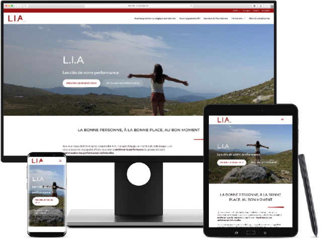 Koralyn Krea • Réalisations Sites WordPress • Site vitrine LIA