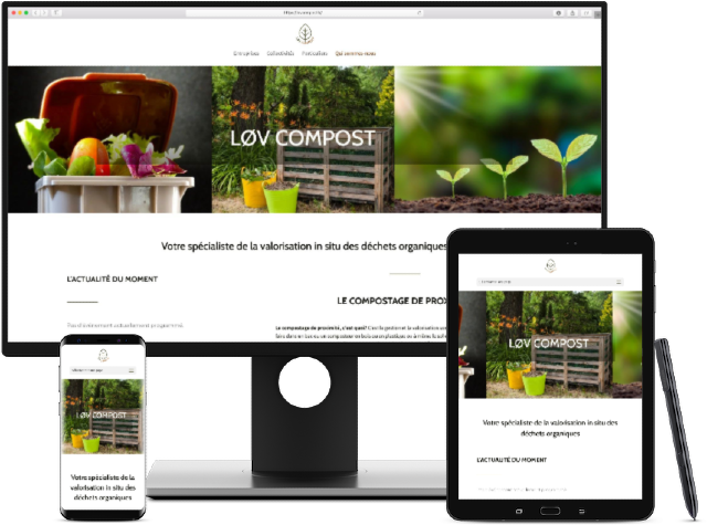 Koralyn Krea • Réalisations Sites WordPress • Site vitrine LOV Compost
