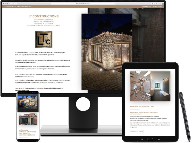 Koralyn Krea • Réalisations Sites WordPress • Site vitrine LT Constructions