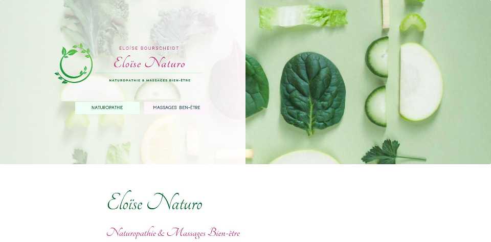 Koralyn Krea • Réalisations Sites WordPress • Site Thérapeute Eloise Naturo Création site Naturopathe Draguignan