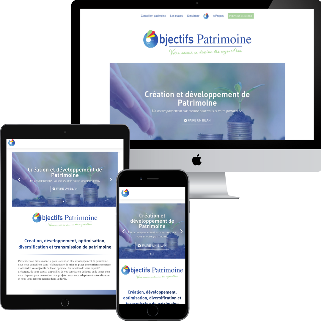 Koralyn Krea • Réalisations Sites WordPress • Site Vitrine Objectifs Patrimoine