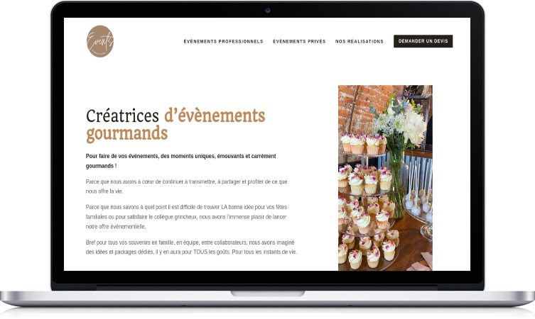 Site Vitrine Events by BTC